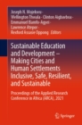Sustainable Education and Development - Making Cities and Human Settlements Inclusive, Safe, Resilient, and Sustainable : Proceedings of the Applied Research Conference in Africa (ARCA), 2021 - eBook