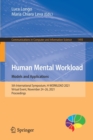 Human Mental Workload: Models and Applications : 5th International Symposium, H-WORKLOAD 2021, Virtual Event, November 24-26, 2021, Proceedings - Book