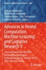 Advances in Neural Computation, Machine Learning, and Cognitive Research V : Selected Papers from the XXIII International Conference on Neuroinformatics, October 18-22, 2021, Moscow, Russia - Book