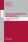 Combinatorial Optimization and Applications : 15th International Conference, COCOA 2021, Tianjin, China, December 17–19, 2021, Proceedings - Book