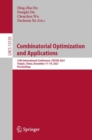 Combinatorial Optimization and Applications : 15th International Conference, COCOA 2021, Tianjin, China, December 17-19, 2021, Proceedings - eBook