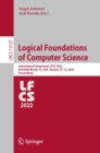 Logical Foundations of Computer Science : International Symposium, LFCS 2022, Deerfield Beach, FL, USA, January 10–13, 2022, Proceedings - Book