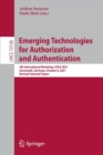 Emerging Technologies for Authorization and Authentication : 4th International Workshop, ETAA 2021, Darmstadt, Germany, October 8, 2021, Revised Selected Papers - Book