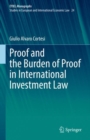 Proof and the Burden of Proof in International Investment Law - eBook