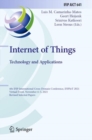 Internet of Things. Technology and Applications : 4th IFIP International Cross-Domain Conference, IFIPIoT 2021, Virtual Event, November 4-5, 2021, Revised Selected Papers - Book