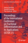 Proceedings of the International Conference on Fractional Differentiation and its Applications (ICFDA’21) - Book