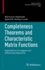 Completeness Theorems and Characteristic Matrix Functions : Applications to Integral and Differential Operators - Book