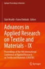 Advances in Applied Research on Textile and Materials - IX : Proceedings of the 9th International Conference of Applied Research on Textile and Materials (CIRATM) - Book