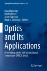 Optics and Its Applications : Proceedings of the 9th International Symposium OPTICS-2022 - Book