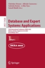 Database and Expert Systems Applications : 33rd International Conference, DEXA 2022, Vienna, Austria, August 22-24, 2022, Proceedings, Part I - Book