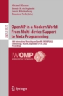 OpenMP in a Modern World: From Multi-device Support to Meta Programming : 18th International Workshop on OpenMP, IWOMP 2022, Chattanooga, TN, USA, September 27-30, 2022, Proceedings - eBook