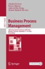 Business Process Management : 20th International Conference, BPM 2022, Munster, Germany, September 11-16, 2022, Proceedings - eBook