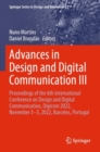 Advances in Design and Digital Communication III : Proceedings of the 6th International Conference on Design and Digital Communication, Digicom 2022, November 3–5, 2022, Barcelos, Portugal - Book