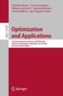 Optimization and Applications : 13th International Conference, OPTIMA 2022, Petrovac, Montenegro, September 26-30, 2022, Revised Selected Papers - Book
