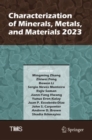 Characterization of Minerals, Metals, and Materials 2023 - Book