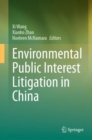 Environmental Public Interest Litigation in China - Book