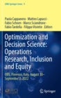 Optimization and Decision Science: Operations Research, Inclusion and Equity : ODS, Florence, Italy, August 30-September 2, 2022 - Book
