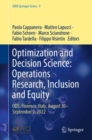 Optimization and Decision Science: Operations Research, Inclusion and Equity : ODS, Florence, Italy, August 30-September 2, 2022 - eBook