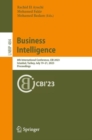 Business Intelligence : 8th International Conference, CBI 2023, Istanbul, Turkey, July 19-21, 2023, Proceedings - eBook