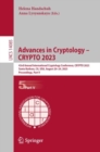 Advances in Cryptology - CRYPTO 2023 : 43rd Annual International Cryptology Conference, CRYPTO 2023, Santa Barbara, CA, USA, August 20-24, 2023, Proceedings, Part V - eBook