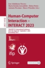 Human-Computer Interaction - INTERACT 2023 : 19th IFIP TC13 International Conference, York, UK, August 28 - September 1, 2023, Proceedings, Part I - Book
