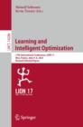 Learning and Intelligent Optimization : 17th International Conference, LION 17, Nice, France, June 4-8, 2023, Revised Selected Papers - eBook