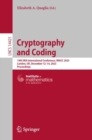 Cryptography and Coding : 19th IMA International Conference, IMACC 2023, London, UK, December 12-14, 2023, Proceedings - eBook
