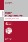Theory of Cryptography : 21st International Conference, TCC 2023, Taipei, Taiwan, November 29-December 2, 2023, Proceedings, Part IV - eBook