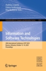 Information and Software Technologies : 29th International Conference, ICIST 2023, Kaunas, Lithuania, October 12–14, 2023, Proceedings - Book