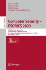 Computer Security – ESORICS 2023 : 28th European Symposium on Research in Computer Security, The Hague, The Netherlands, September 25–29, 2023, Proceedings, Part III - Book