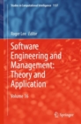 Software Engineering and Management: Theory and Application : Volume 16 - eBook