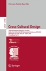 Cross-Cultural Design : 16th International Conference, CCD 2024, Held as Part of the 26th HCI International Conference, HCII 2024, Washington, DC, USA, June 29 – July 4, 2024, Proceedings, Part II - Book