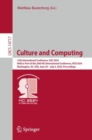 Culture and Computing : 12th International Conference, C&C 2024, Held as Part of the 26th HCI International Conference, HCII 2024, Washington, DC, USA, June 29 – July 4, 2024, Proceedings - Book