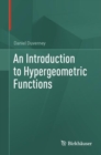 An Introduction to Hypergeometric Functions - Book