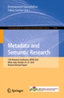 Metadata and Semantic Research : 17th Research Conference, MTSR 2023, Milan, Italy, October 25-27, 2023, Revised Selected Papers - eBook