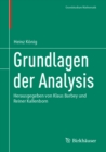 Grundlagen der Analysis : Herausgegeben von Klaus Barbey und Reiner Kallenborn - eBook