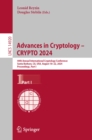 Advances in Cryptology - CRYPTO 2024 : 44th Annual International Cryptology Conference, Santa Barbara, CA, USA, August 18-22, 2024, Proceedings, Part I - eBook