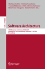 Software Architecture : 18th European Conference, ECSA 2024, Luxembourg City, Luxembourg, September 3-6, 2024, Proceedings - eBook