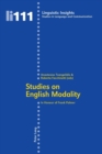 Studies on English Modality : In Honour of Frank Palmer - Book