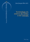 Terminologie (I): Analyser Des Termes Et Des Concepts - Book