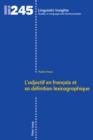 L'adjectif en francais et sa definition lexicographique - eBook