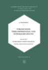 Vorlesungen Uber Differential- und Integralrechnung : Funktionen einer Variablen - eBook