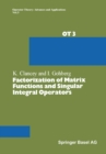 Factorization of Matrix Functions and Singular Integral Operators - eBook