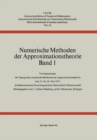 Numerische Methoden der Approximationstheorie : Band 1 - eBook