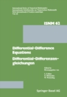 Differential-Difference Equations/Differential-Differenzengleichungen : Applications and Numerical Problems/Anwendungen und numerische Probleme - eBook
