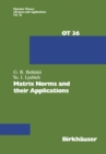 Matrix Norms and their Applications - eBook