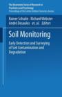 Soil Monitoring : Early Detection and Surveying of Soil Contamination and Degradation - Book