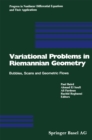 Variational Problems in Riemannian Geometry : Bubbles, Scans and Geometric Flows - eBook