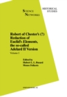 Robert of Chester's Redaction of Euclid's Elements, the so-called Adelard II Version : Volume I - eBook