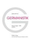 Zeitschrift fuer Germanistik : Neue Folge XXIII - 3/2013 - eBook